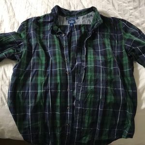 Men’s plaid button down